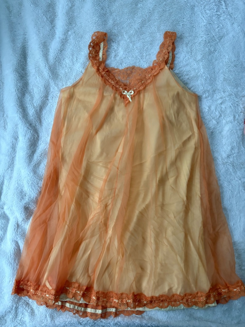 Vintage Vanity Fair 1960s Sheer Nylon Chiffon Babydoll Nighty Lingerie Lace - Picture 5 of 10